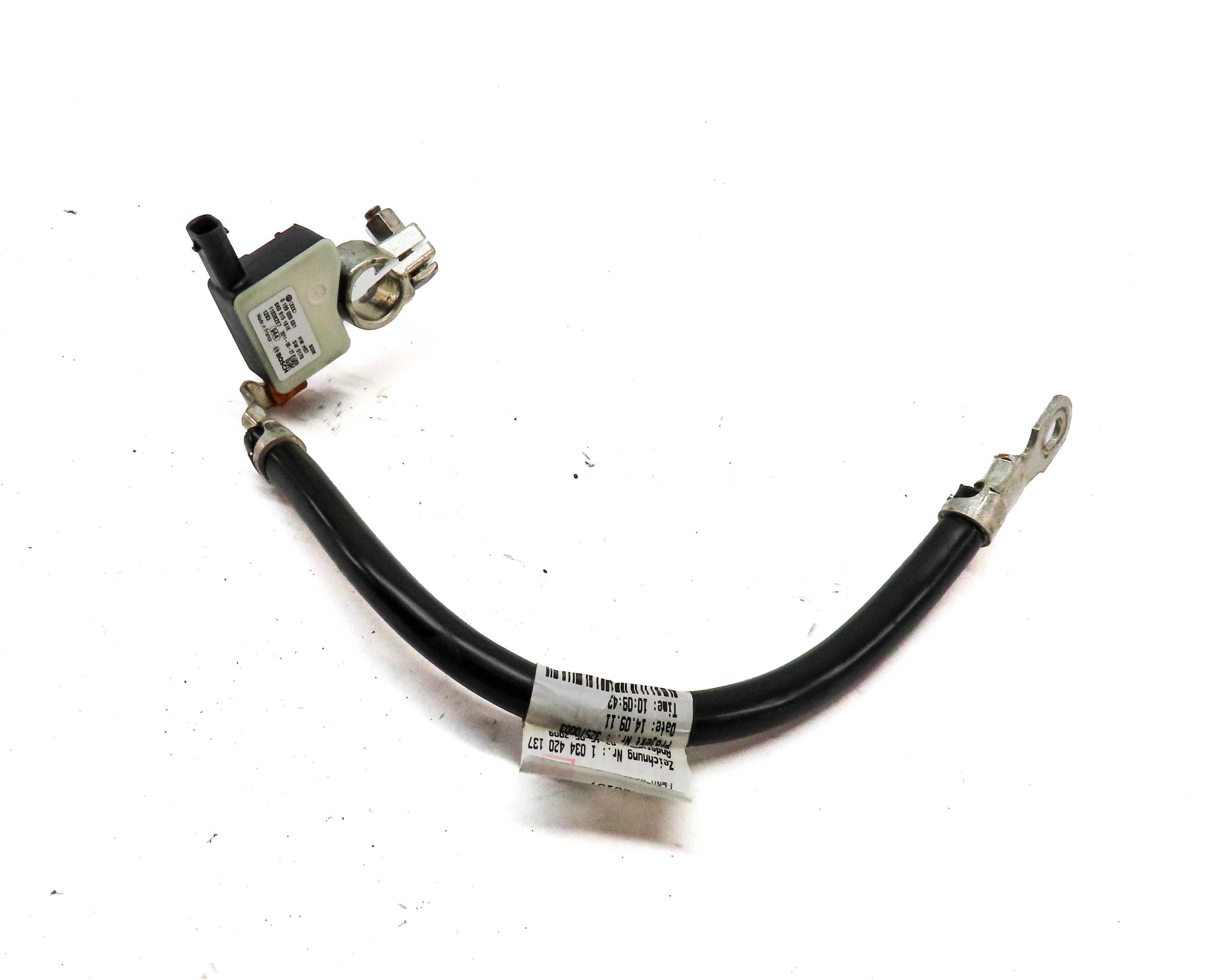 2012 AUDI S4 (B8 8K) 3.0L (CCBA) ENGINE NEGATIVE BATTERY CABLE TERMINAL — exact item pictured